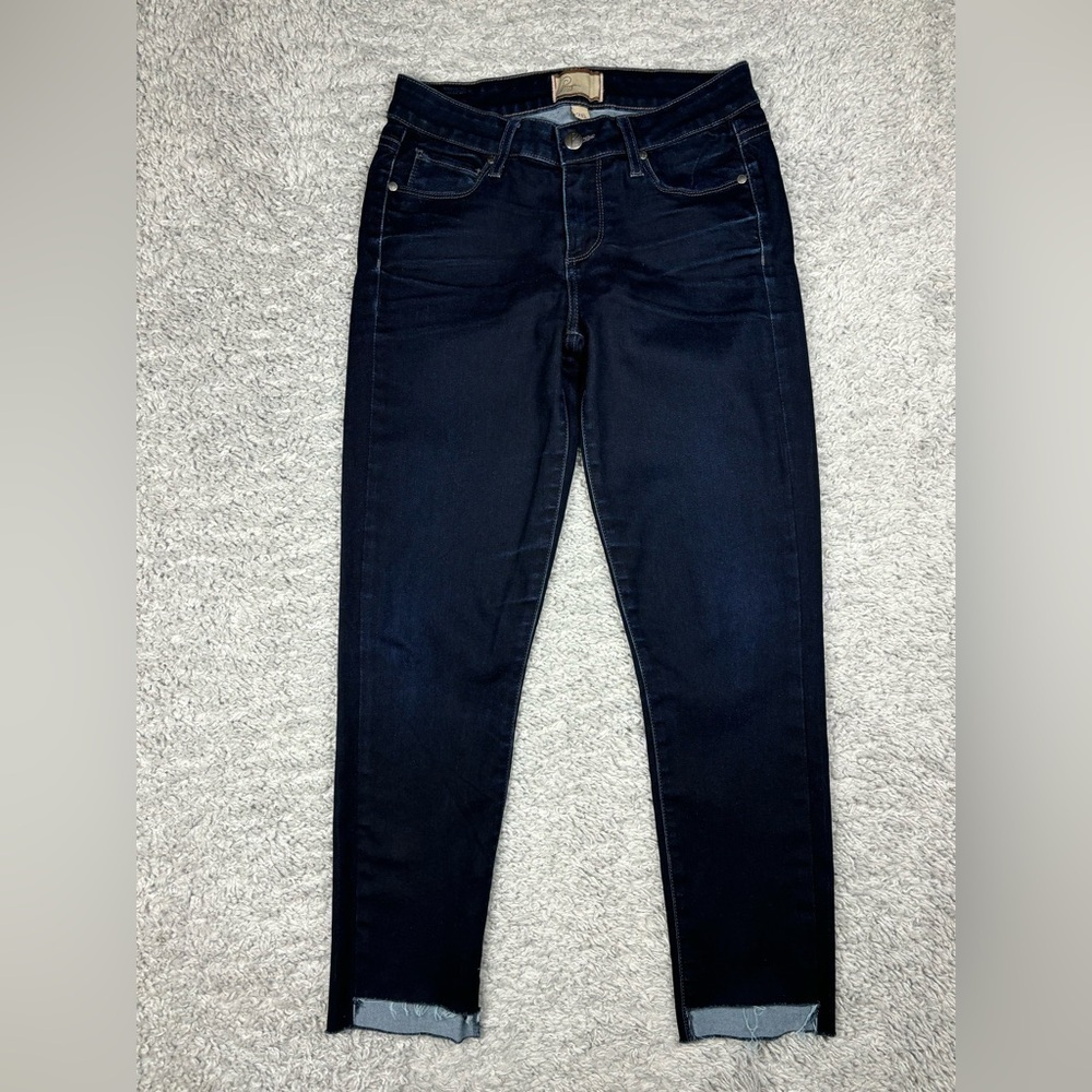 Paige Jeans Womens 26 Peg Super Skinny Dark Wash Stretch Classic Night Out Party